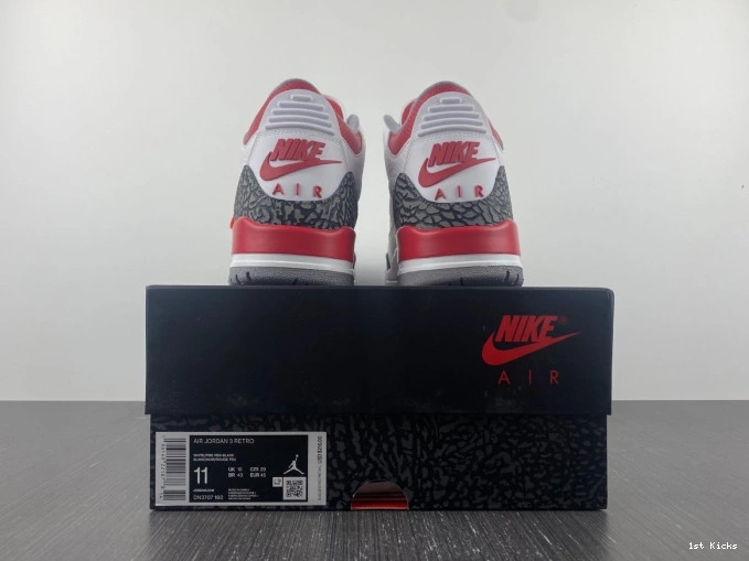 1st Kicks Shoes Fire Air Red 3 Jordan OG DN3707-160 0812
